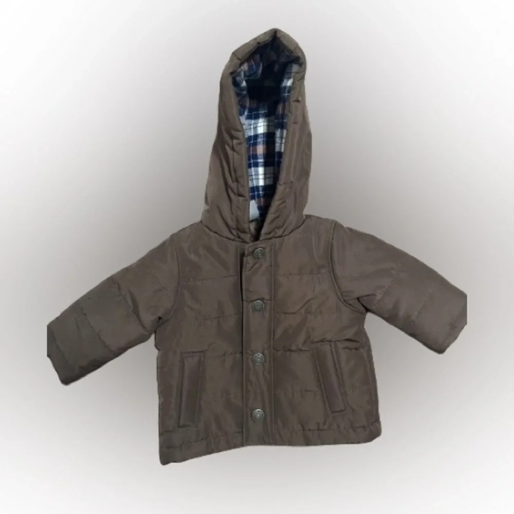 Carters brown winter jacket size 3 months